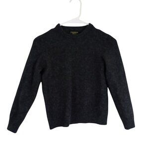 Club Room Luxury Cashmere Sweater Sz M Kids Gray Crewneck 100% Cashmere